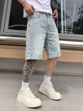 Ironclad Mens Men's Ripped Denim Shorts